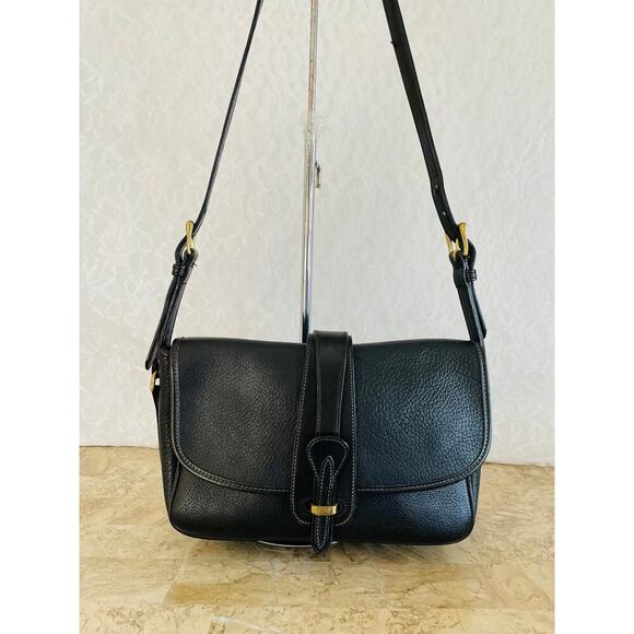 Rare Dooney AND Bourke Equestrian AWL crossbody/shoulder bag Black color - Picture 1 of 9